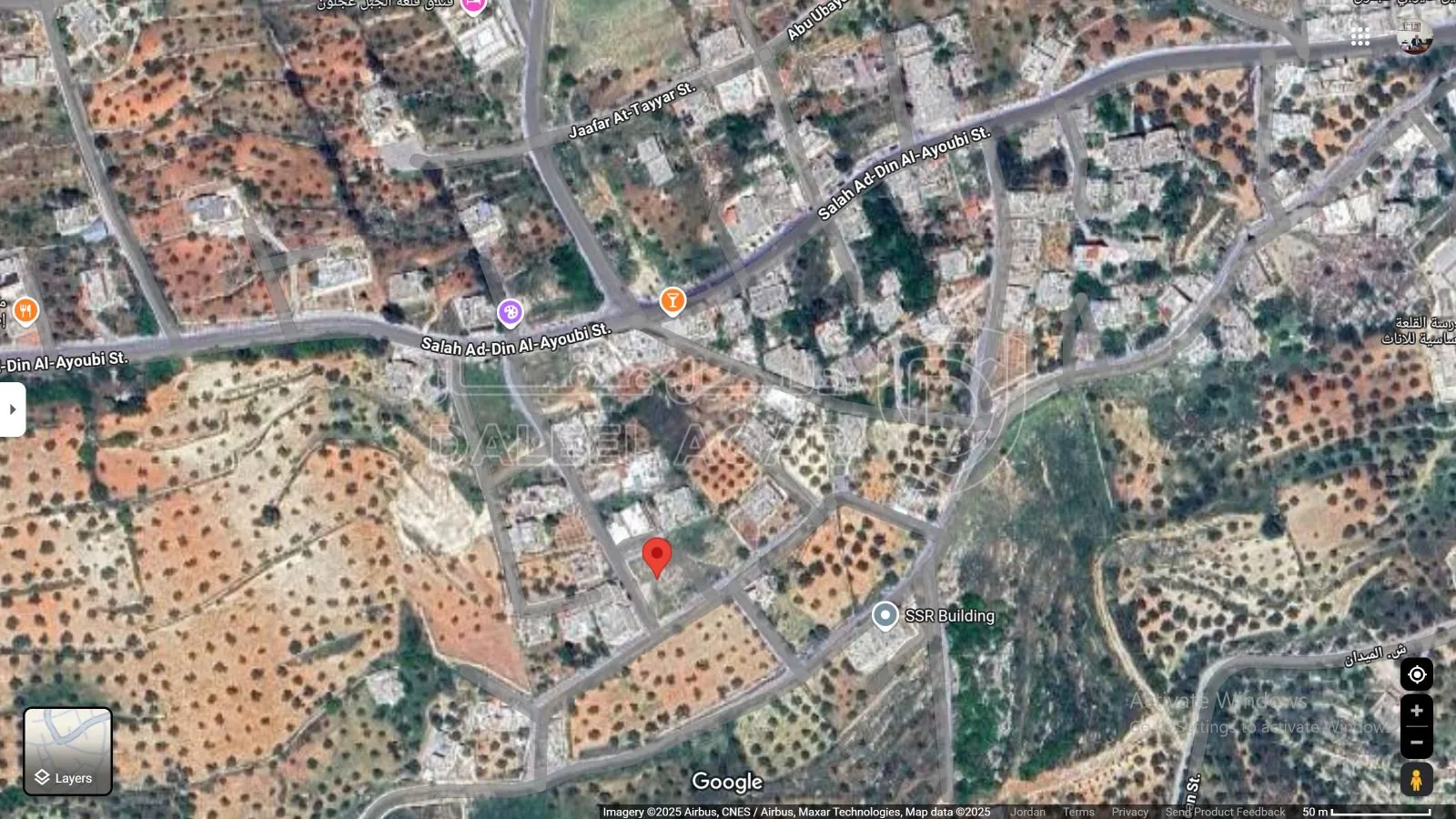 أرض في أرض للبيع في عجلون قرب شارع القلعة الرئيسي  - 60,000 دأ - صورة 1